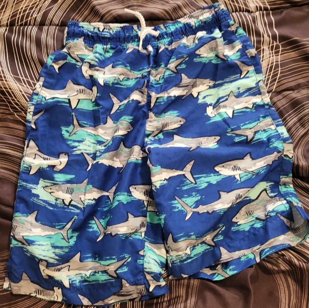 Shark Print Swim Shorts